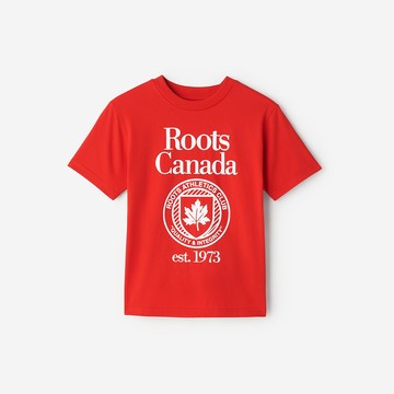 Roots 大童-NORTHERN ATHLETICS 短袖上衣 (亮紅色)
