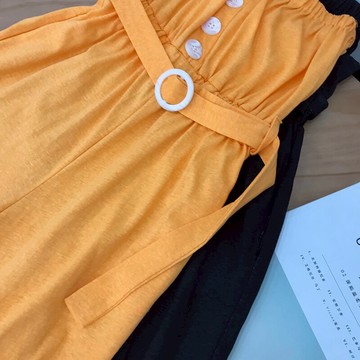 時尚港風氣質個性洋氣女裝一字領直筒連體褲 I#11入