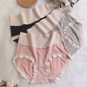 高腰內褲女莫代爾夏季薄款純棉收腹提臀收小肚子舒適透氣三角短褲