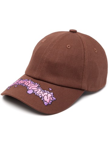Jacquemus - Desenho graffiti-tag baseball cap - unisex - Cotton - 58 - Brown