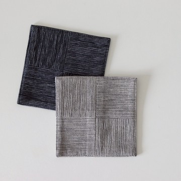 【Yourtableware】禮物獨家 日本 百道発信 市松 拼接杯墊 二入組 無印風格