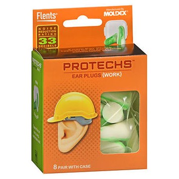 Flents Protechs Ear Plugs Work 8 Each by Flents