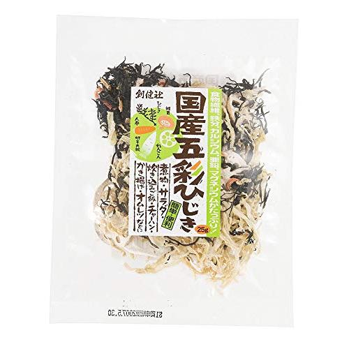 創健社 国産五彩ひじき 25g ×5個