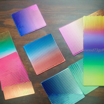 【繁體字/英文】壓克力 客製化 彩色長虹壓克力板 條紋漸變色 有機玻璃透明 櫃門屏風隔斷板 加工定製訂製