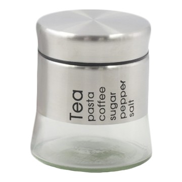 優得 英倫玻璃罐 400ml 不銹鋼上蓋  1個