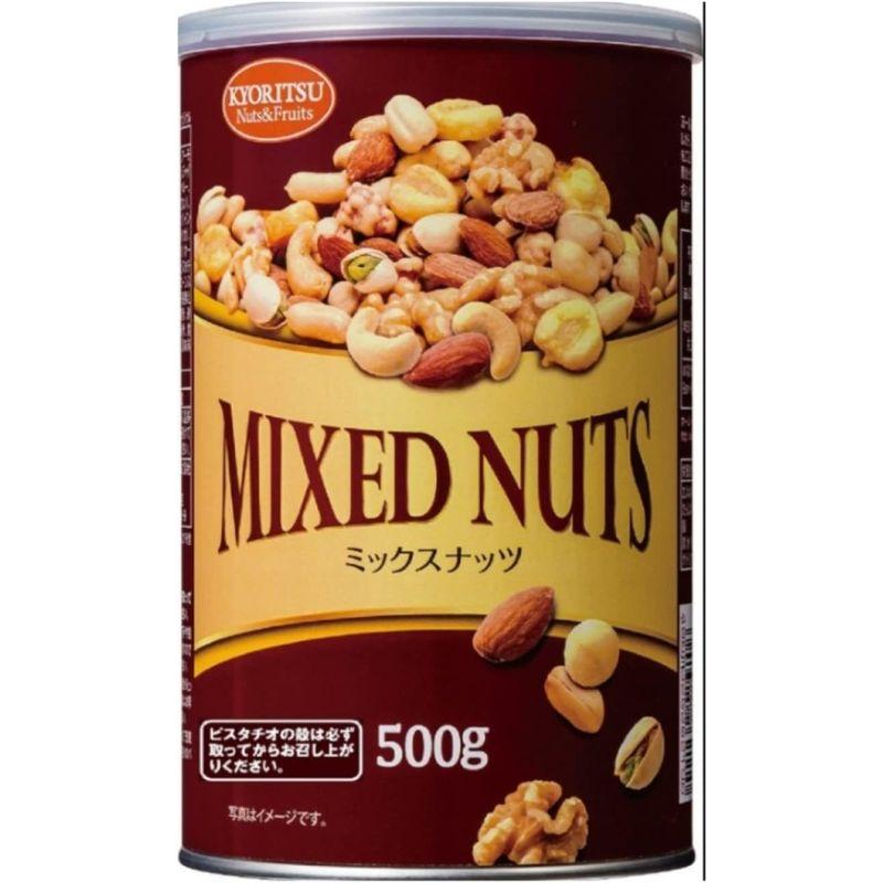 共立食品 ミックスナッツ缶オリジナル 500g 個