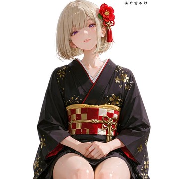 【12月新品】07-109-0045 人物貼紙 性感和服女孩