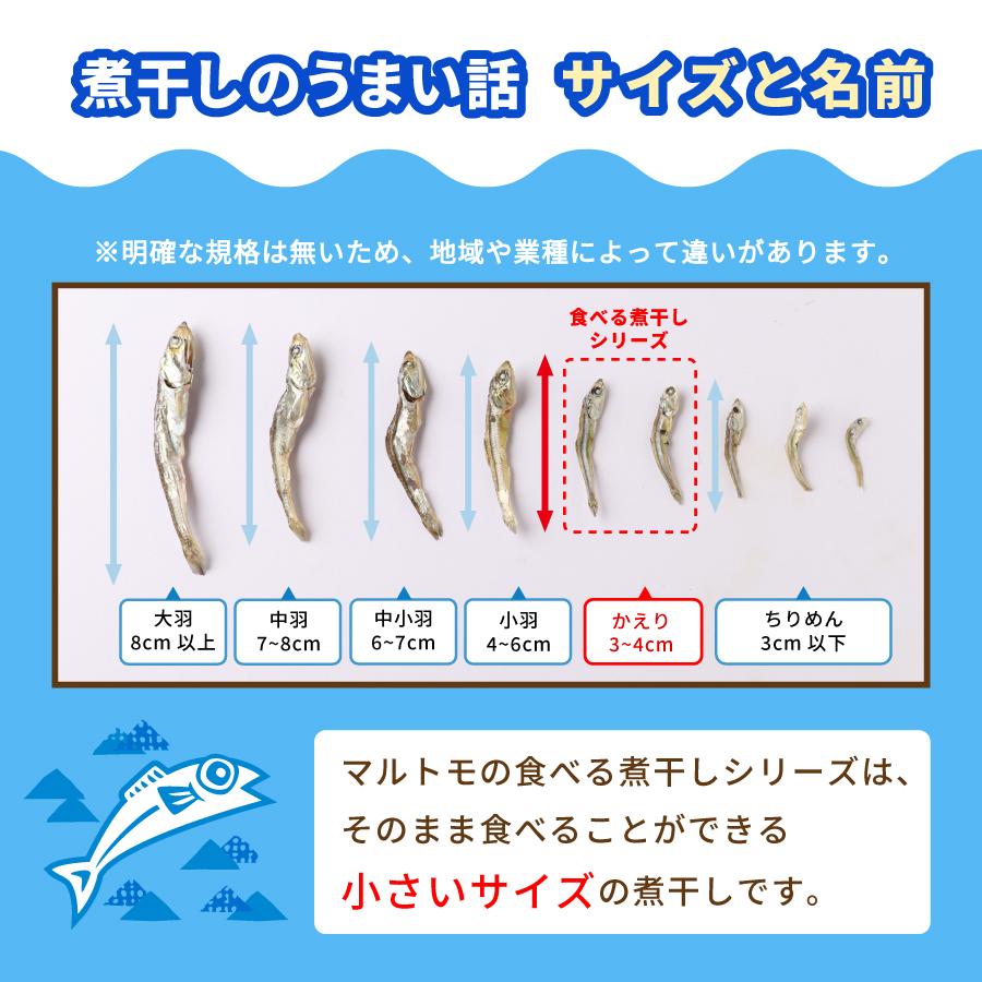 マルトモ 食べるにぼし 30g ｜公式ストア｜小魚 煮干 煮干し にぼし いりこ 無添加 おやつ おつまみ かたくちいわし カルシウム DHA EPA