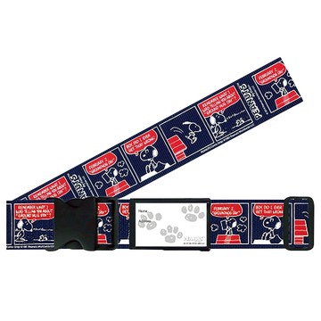 史奴比 日本製行李箱束帶  172 x 5cm  藍漫畫格