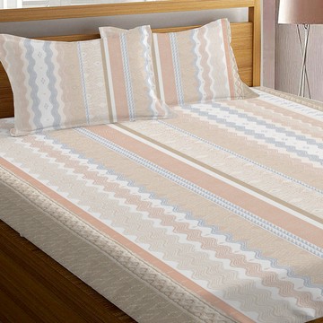 床包組-內含床包+枕套/純粹好棉100%無異纖精梳純棉/2332辛西亞