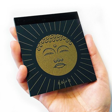 佛陀造型黑色便條紙