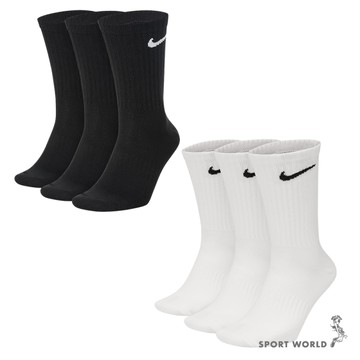 Nike 襪子 長襪 三入組 黑/白【運動世界】SX7676-010/SX7676-100