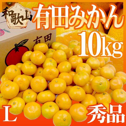 みかん 和歌山産 ”有田みかん” 秀品 Lサイズ 約10kg ありだみかん 送料無料