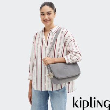 Kipling 太空灰輕盈側背包-EARTHBEAT M