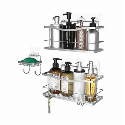 Vdomus 浴室ラック バスルームラック お風呂ラック ステンレス キッチン用ラック バス用品 収納ラック 高級感溢れ 強力粘着固定 水切り 3セット 通販 Lineポイント最大get Lineショッピング