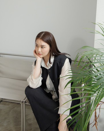 天絲透膚涼感襯衫