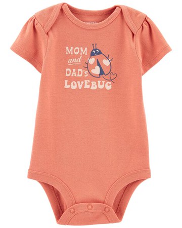 Baby Short-Sleeve Mom and Dad Bodysuit