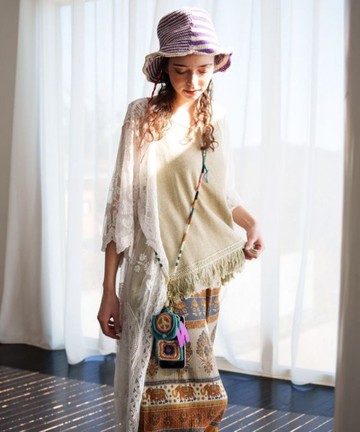 【熱門預購】跳色森林繽紛珠飾手機掛繩側背款(3色)IJUP5204