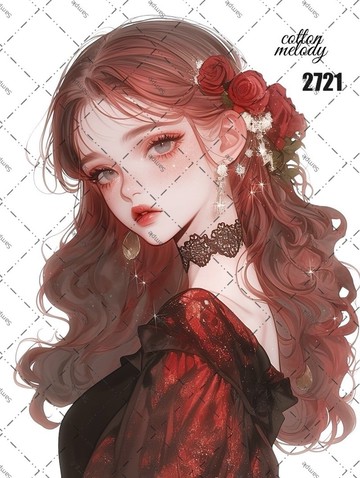 original sticker no.2721 人物貼紙 原創貼紙 原創人物貼紙 裝飾貼紙 cotton melody