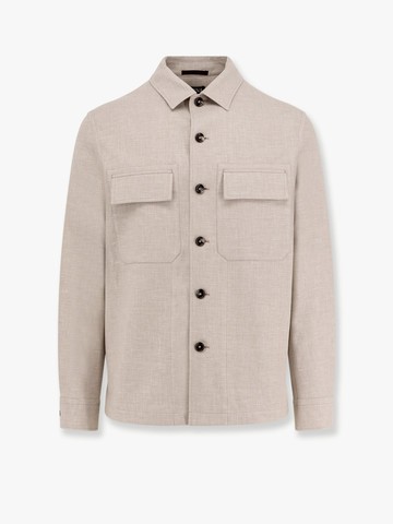 Linen blend overshirt - ZEGNA - gender_Man