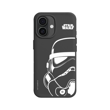 iPhone 16 SolidX 黑 - 迪士尼-星際大戰 Star Wars - 星際大戰 – 風暴兵白線條