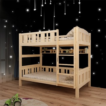 【樂樂】松木-可拆分式上下舖 直梯款-上漆款-加大單人尺寸(水性漆 床架 單人床 上下舖 雙層床)加大單人