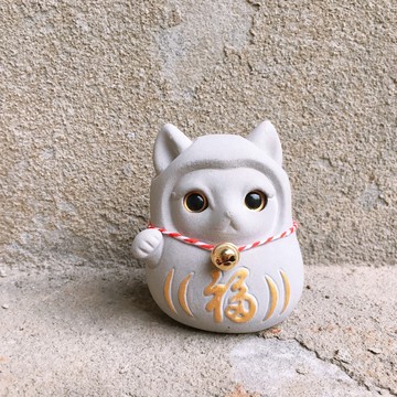〖T-bone〗達摩招財貓 泥有錢 水泥 公仔 擴香石 聖誕 交換禮物