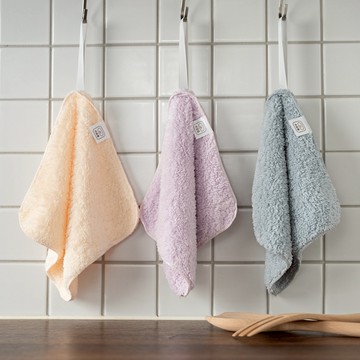 [官方直營]【巾朵雲】台灣製 極吸水抗菌擦手巾 | 超值3件組 不掉毛 親膚 毛巾 幼兒適用 親膚柔軟 毛巾