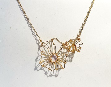 葉造型編織頸鍊