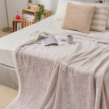 戀家小舖 兔兔絨 BABY棕 大毛毯 四季皆宜 保暖舒適  200 x 180cm