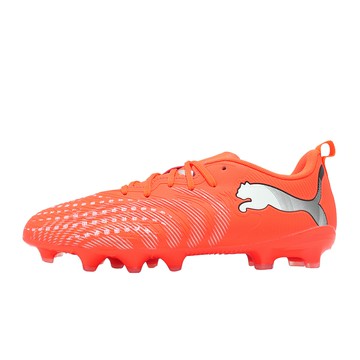 Puma 足球鞋 Future 9 Play FG/AG JR 大童 女鞋 橘 灰 人造草坪 支撐 抓地 軟釘 108723-01