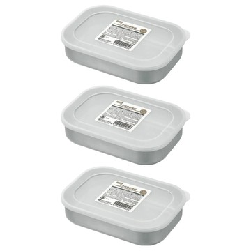 [福利商品]22-6_日本echo-不鏽鋼保鮮盒-長方-附蓋-15-x-10cm-3個