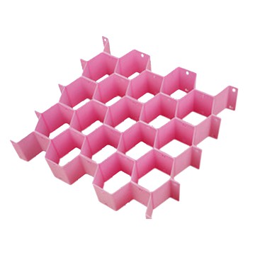 DIY抽屜收納蜂窩隔板 Set 8件裝  粉色  1組  29.5ml