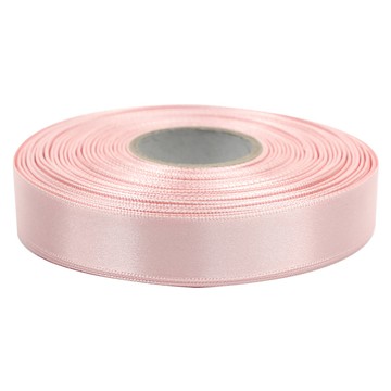 Munggu 高級亮面單面緞帶 20mm  1個  鮭魚粉  45m