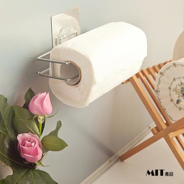 日上川  304不鏽鋼無痕壁貼餐巾紙掛鉤架/ 壁掛架/ 可重複使用 / MIT