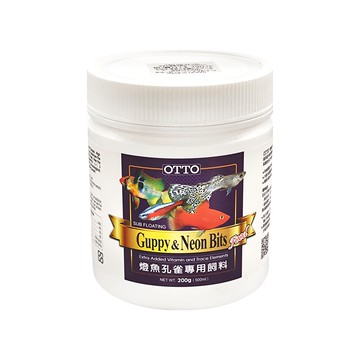 OTTO 建興水族 燈魚孔雀專用飼料 Guppy & Neon Bits Food  500ml  200g  1瓶