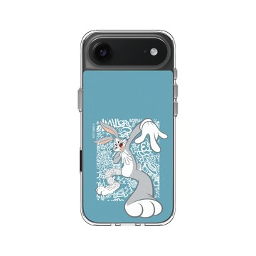 iPhone Air Clear Case（相機按鈕） 透明 - 樂一通 Looney Tunes - 亂花系列-兔巴哥