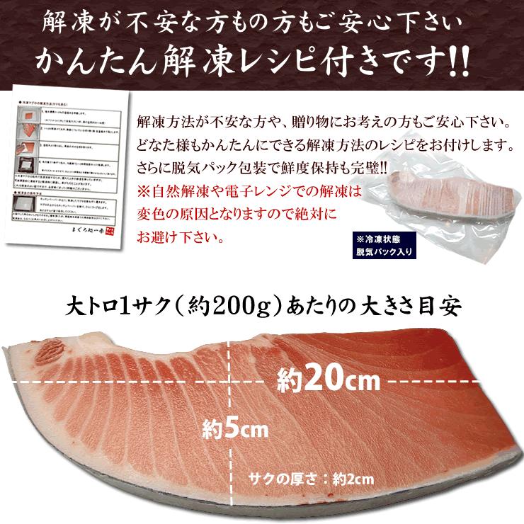 本マグロ大トロ600g（200g×3サク）送料無料 解凍レシピ付 刺身 海鮮 食べ物〈bf1〉《pbt-bf1》yd9[[本鮪大トロ-3p]