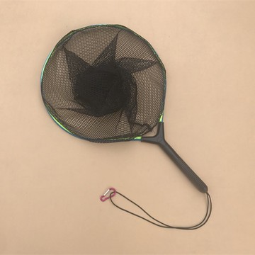短柄手抄網 一體式鋁合金圈抄網 便攜撈魚泥鰍網兜 可放釣箱漁具