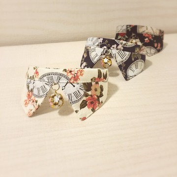 玫瑰鐘復古款 狗狗貓咪領巾項圈