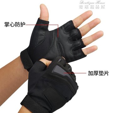 買一送一運動半指手套男軍春夏特種兵戶外用戰術手套健身防滑騎行手套露指(快速出貨)