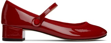 Repetto 红色 Rose 玛丽珍鞋