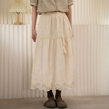 甜美蕾絲刺繡長裙253214