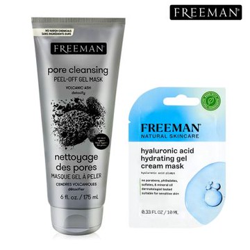 Freeman火山灰狠拔粉刺黑魔王再贈玻尿酸超級保濕面膜★市價750