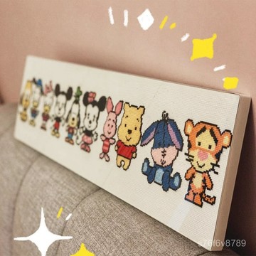 手工刺繡 刺繡diy 香囊包 平安福 手工禮物 生日禮物 小件十字繡新款可愛卡通學生刺繡兒童臥室手工新手繡簡單動漫