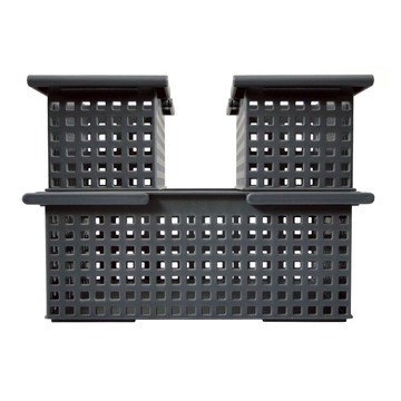 【日本Like-it】簡約收納手提籃三入組(SSx2+L)深灰色