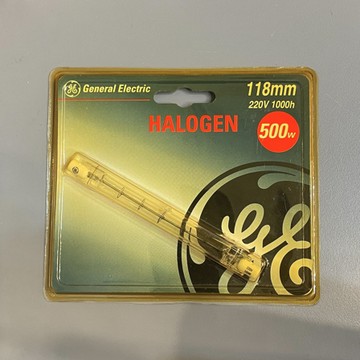 【雨果燈飾】【特價出清】【含稅附發票】奇異燈管 GE 鹵素燈管 220V 118mm 500w 請勿直接用手觸摸燈管 !
