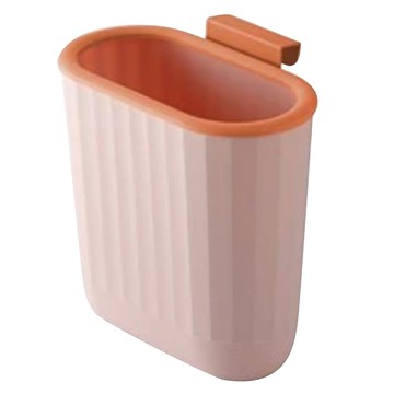 櫃門壓圈大垃圾桶 大04 適用於廚房收納 PP材質  27.5 x 14.5 x 27cm  粉色