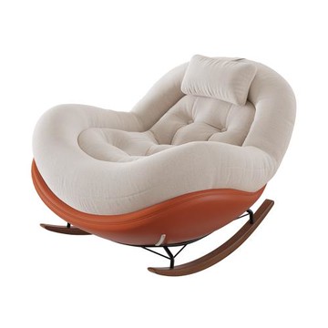 輕奢搖搖椅躺椅成人可睡 客廳家用休閒單人蛋殼椅陽台懶人沙發 椅久坐舒適