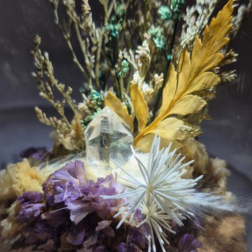 •幻羽森林盅• 閃靈水晶 x 花漾玻璃盅